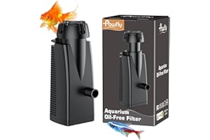 Pawfly 80 GPH 4 W Aquarium Surface Skimmer for Fish Tanks up to 92 Gallons, Aquarium Oil Film Processor, Fish Tank Filter wit