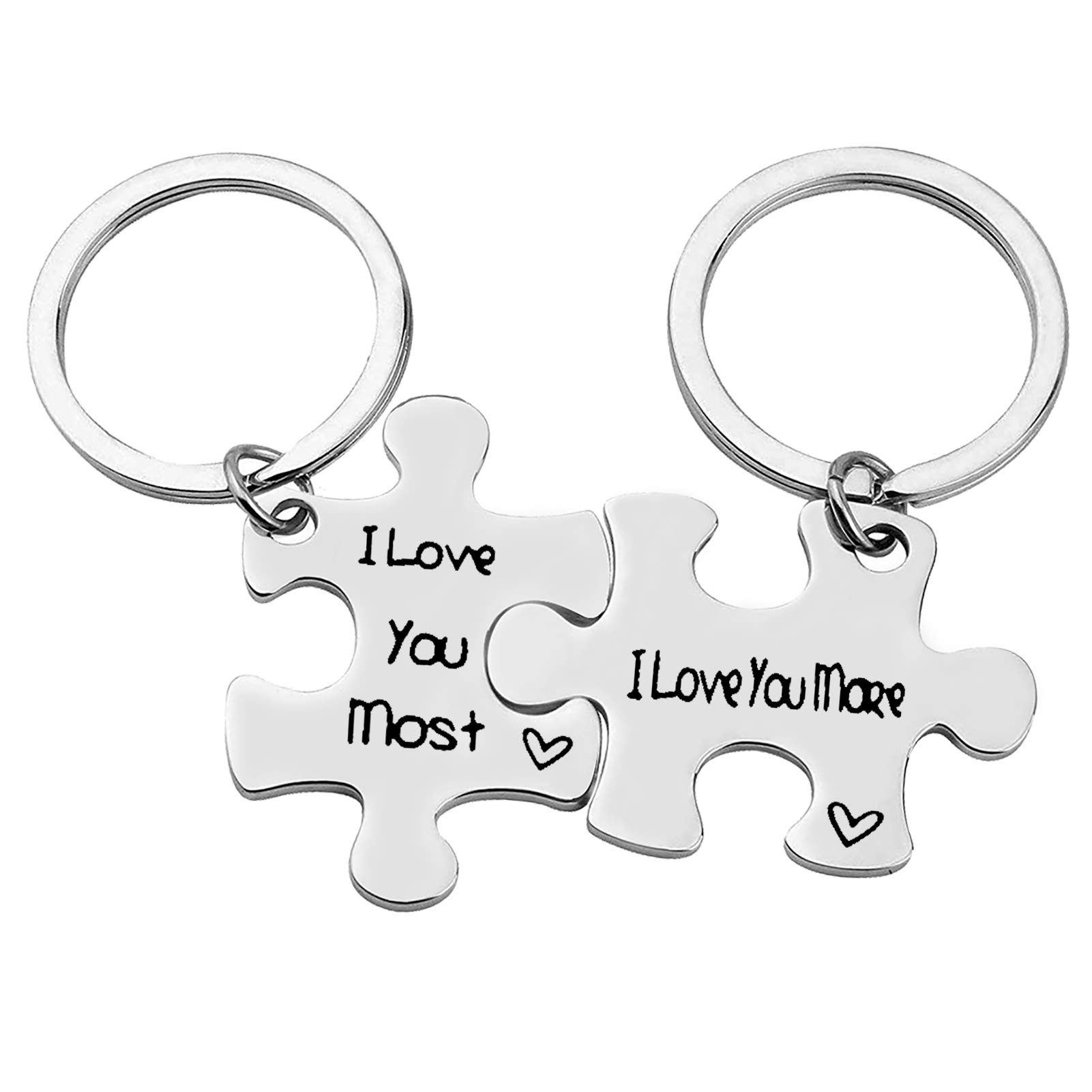 Ximalun Valentines Day Gifts for Couples I Love You Keyring Gifts for Boyfriend Girlfriend Husband Wife Wedding Anniversary Christmas Birthday Gift Couple Keyring Gift for Him and Her