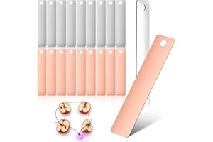 20pcs Copper Zinc Electrode Set Pure Anode Metal Sheet for Science Experiments for DIY Projects Electroplating and Educationa
