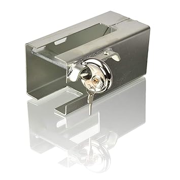 HSM Anhängerschloss mit Vorhängeschloss Diebstahlschutz Diebstahlsicherung Kastenschloss für Anhänger