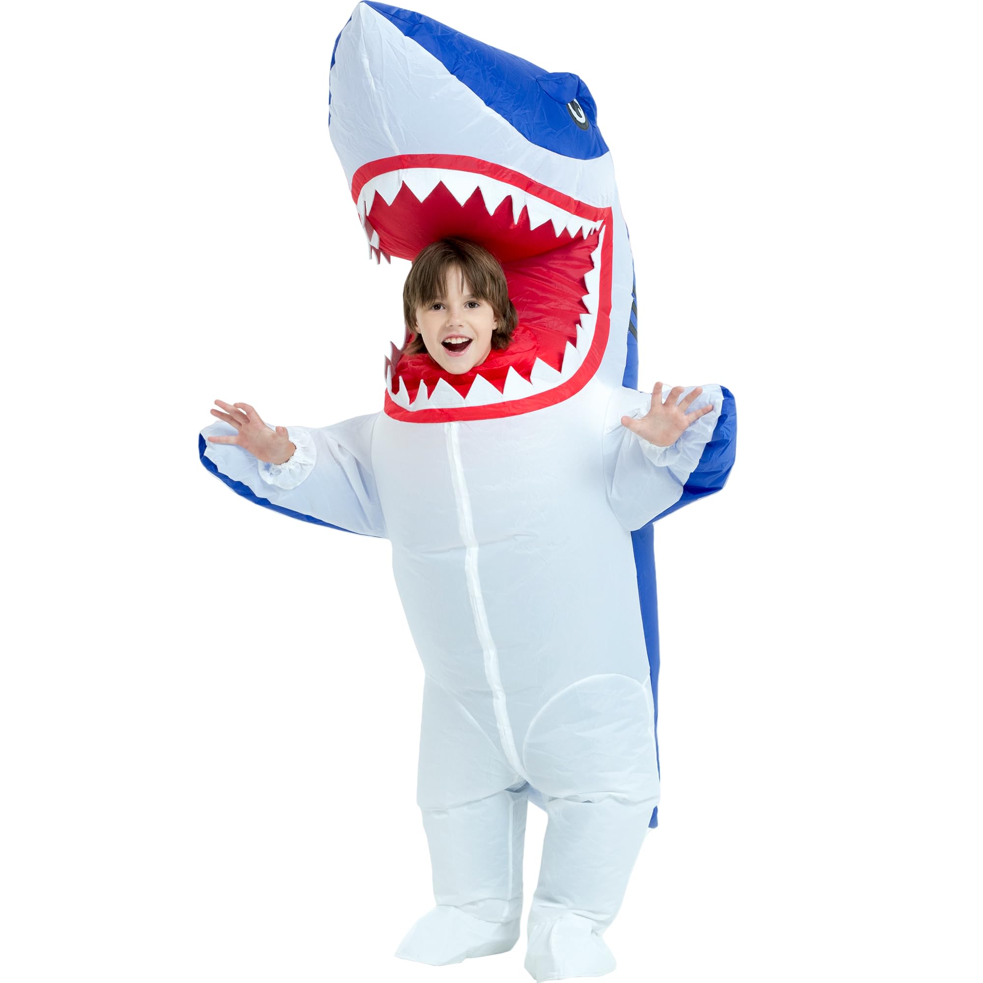 One Casa Blow Up Party Costume,Inflatable Costumes for Kids, Full Body Shark Costume,Halloween Costumes for Boys Girls