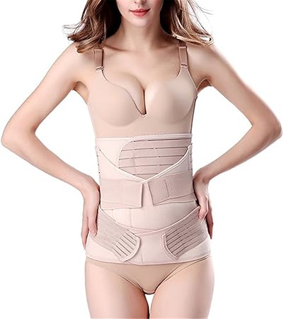 Amazon Com Ksjfeowfk 3 In 1 Postpartum Girdle Support Recovery Belly Band Corset Wrap Body Shaper For After Birth Postnatal Waist Pelvis Shapewear Xl Health Personal Care