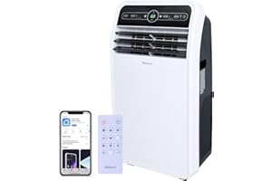Shinco 12,000 BTU Portable Air Conditioner with WiFi, Portable AC Unit with Built-in Cool, 3-in-1 Cooling Fan & Dehumidifier for Rooms up to 400 Sq.Ft, Remote, 24H Timer, Installation Kits