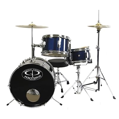 GP Percussion Junior Drum Set Metallic Royal Blue, Uganda Ubuy