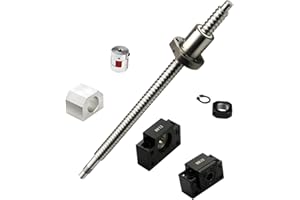 GUWANJI Ball Screw SFU1605 550mm Ballscrew Kit Anti-Backlash RM1605 550mm Ball Screw with 1 Set BK12 / BF12 Kit + Plum Coupler + Ball Nut + DSG16H Nut Housing for CNC Machine