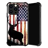 TnXee Compatible with iPhone 14 Plus Case,Deer Flag