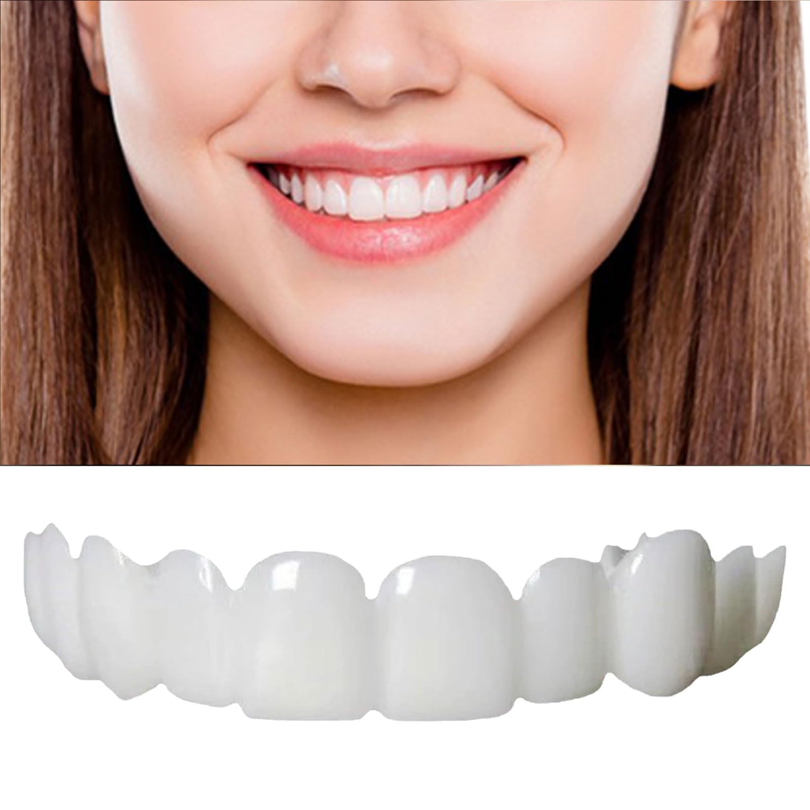 Photo 1 of 2 Pairs Temporary Smile Support Adjustable for All Genders, Temporarily Adjustable for Men and Women, Regain Confidence