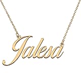 HUAN XUN Customized Custom Simple Any Name Necklace