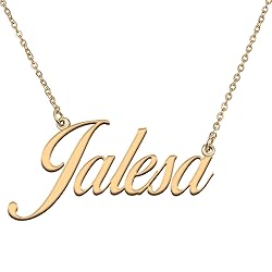 HUAN XUN Customized Custom Simple Any Name Necklace