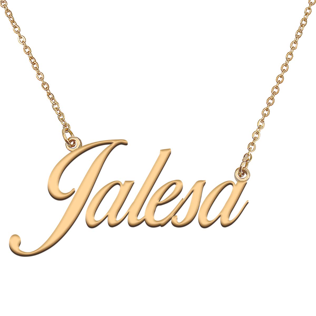 HUAN XUN Customized Custom Simple Any Name Necklace