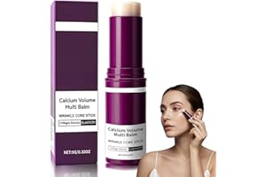 HYPOALED Cementerre Calcium Multi Balm Stick, Korean Calcium Volume Multi Balm, Collagen Moisturing Stick, Anti-aging, Wrinkles, Sagging, Hydrating, Firming Skin, Suitable for Eyes, Face & Neck-rose red