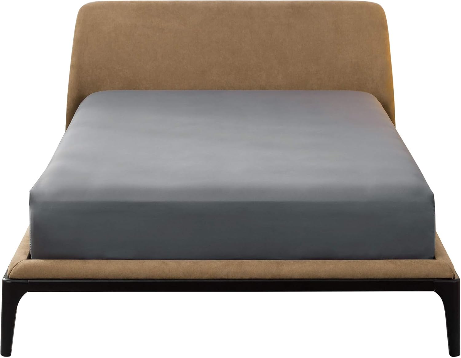 Bedsure Fitted Sheet Queen Grey - Queen Fitted Sheet Only for Mattress Up to 14 inches, Extra Soft Brushed Microfiber, Wrinkle & Fade Resistant(Queen, Dark Grey): Home & Kitchen