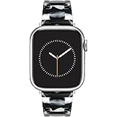Anne Klein Women's Acetate Fashion Band for Apple Watch Secure, Adjustable, Apple Watch Band Replacement, Fits Most Wrists