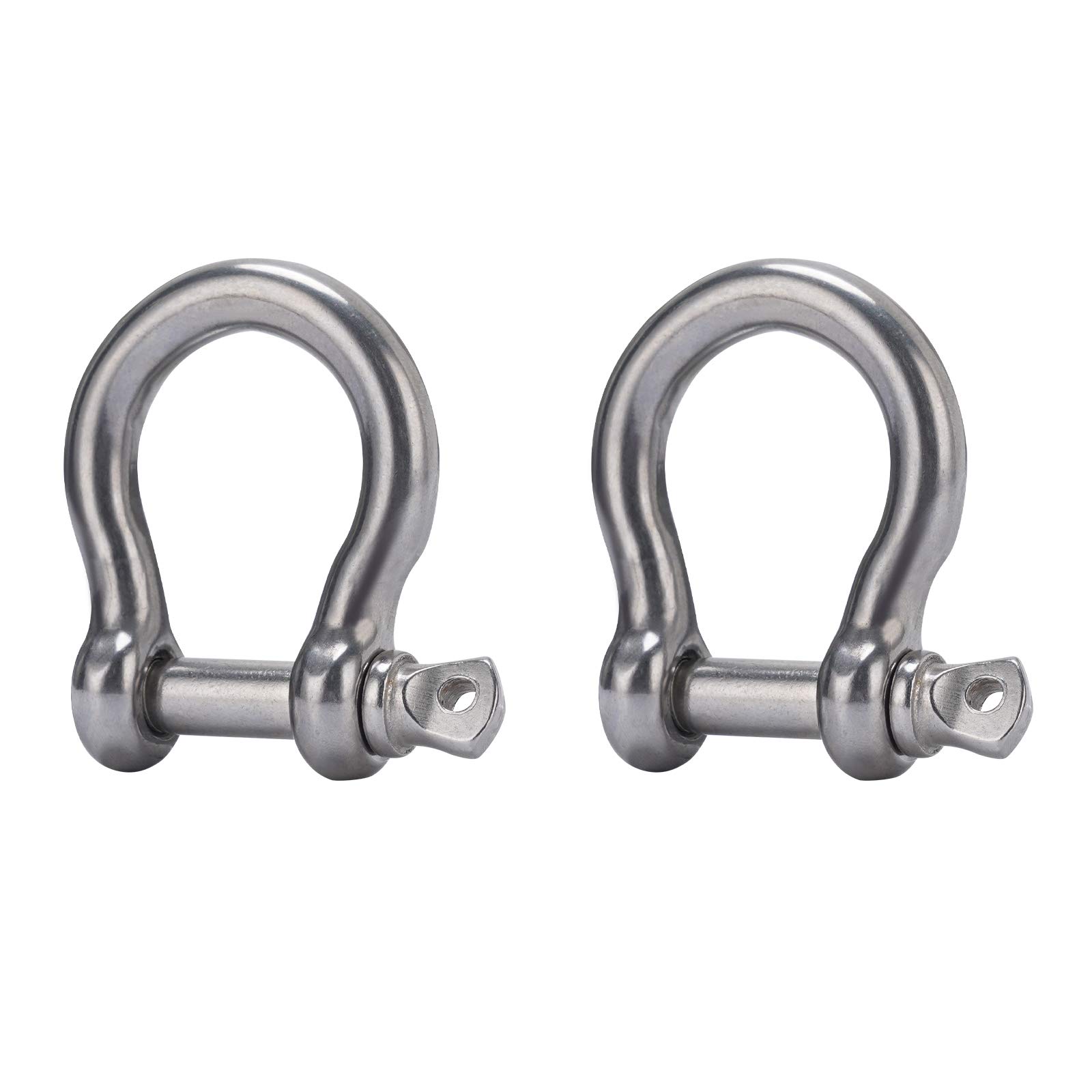 Screw Pin Anchor Shackle 3/8 Inch 10mm 304 Stainless Steel Heavy Duty 2pcs