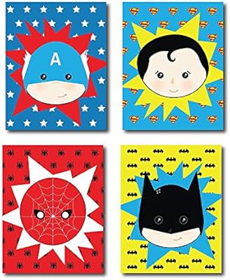 superhero nursery wall art