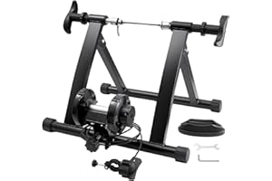 VEVOR Bike Trainer Stand, Magnetic Stationary Bike Stand for 26"-29" Wheels, 8 Resistance Settings, Low Noise Motor, Protable