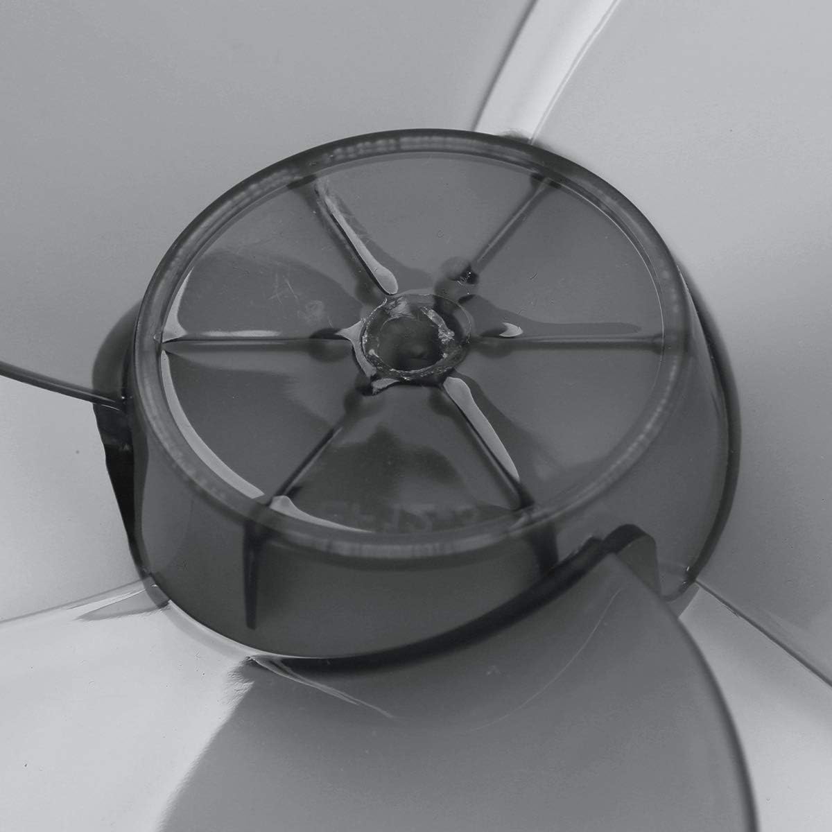 CHICTRY Plastic Fan Blade Replacement Leaves with Nut Cover for Household Standing Pedestal Fan Table Fanner Accessories Grey 12 Inch 3 Leaves - Image 5