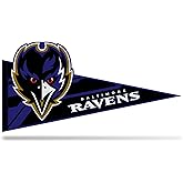 Rico Industries NFL Football Baltimore Ravens Soft Felt Pennant - EZ to Hang - Home Décor (Game Room, Man Cave, Bed Room)
