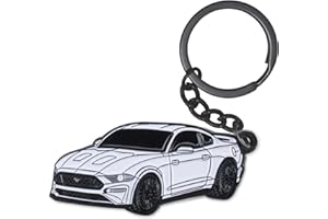 glahorse For Ford Mustang Keychain，For Ford Mustang Accessories 2015-2020，Metal Keychain