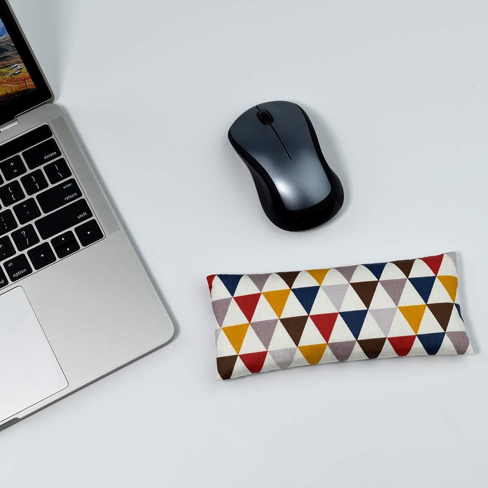 Mouse Wrist Rest Support Pad - Ergonomic Mouse Pad with Wrist Support for Computer, Laptop, Office Work, PC Gaming, Massage Ergobeads (Triangle) : Office Products