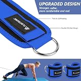 flintronic Ankle Straps for Cable Machine with Double D-Ring view 4