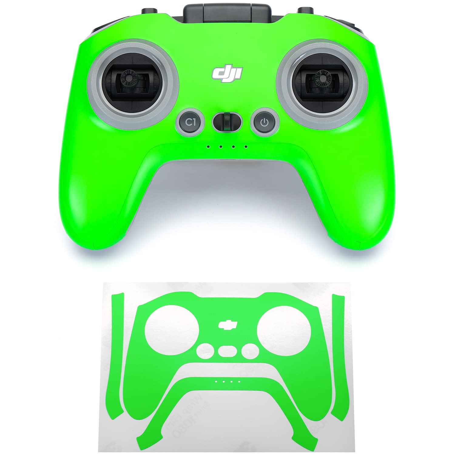 WRAPGRADE Skin Compatible with DJI FPV RC/FPV Remote Controller 3 (NEON GREEN)