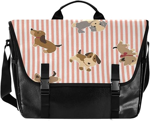 MONTOJ Laptop-Kuriertasche mit Welpenmotiv, 39,6 cm (15,6 Zoll