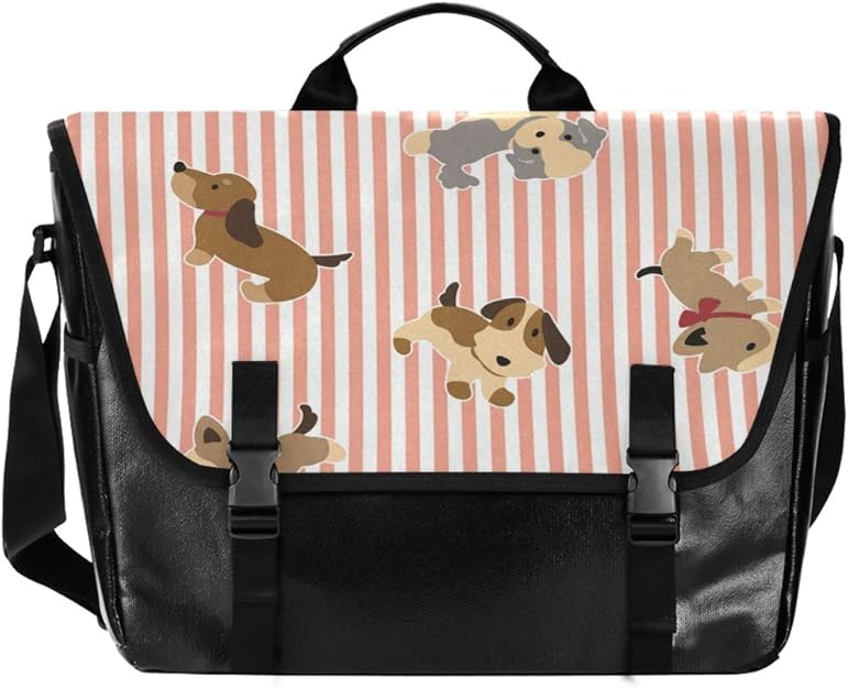 MONTOJ Laptop-Kuriertasche mit Welpenmotiv, 39,6 cm (15,6 Zoll