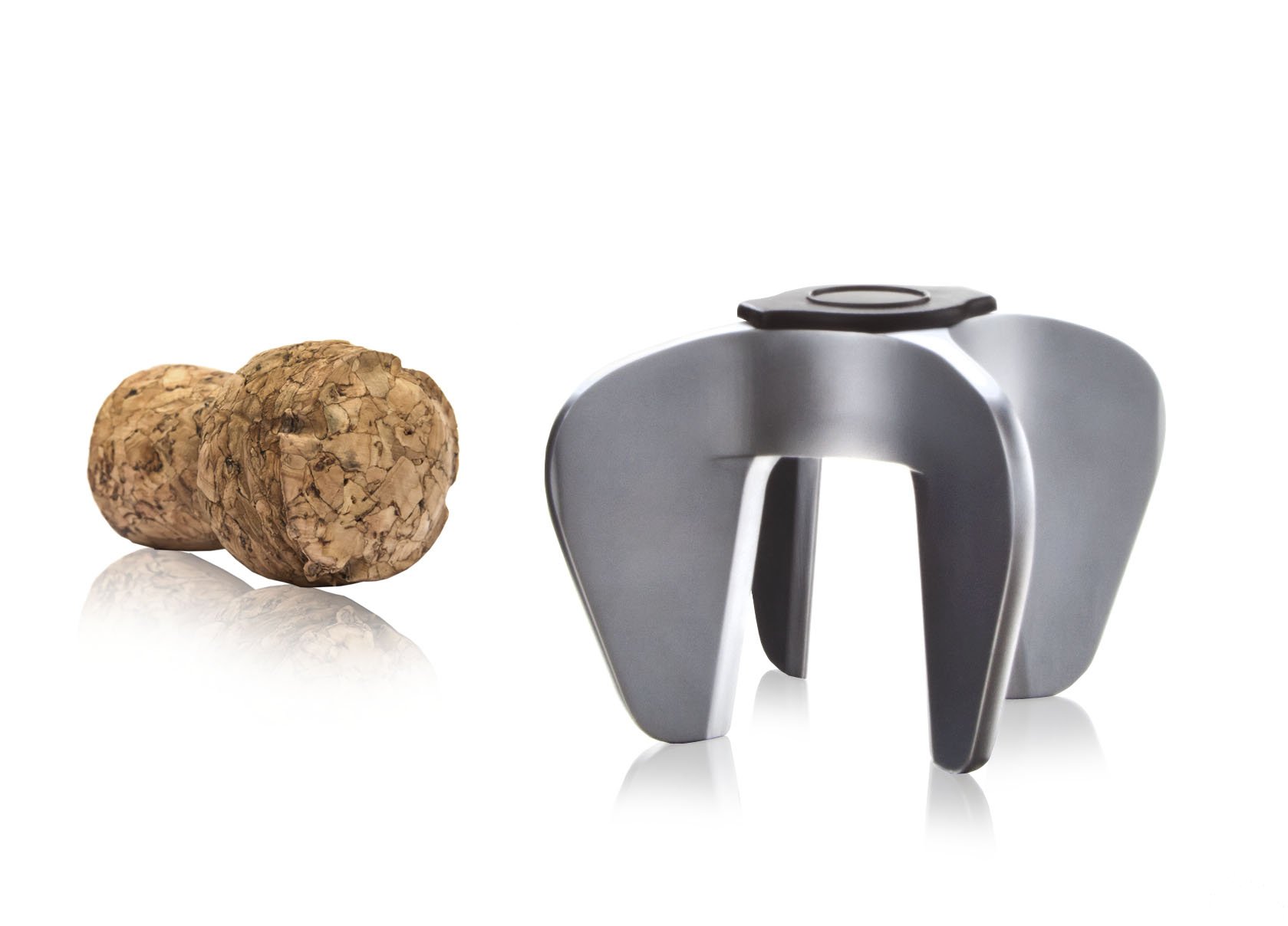 Vacu Vin Champagne Opener, Stainless Steel