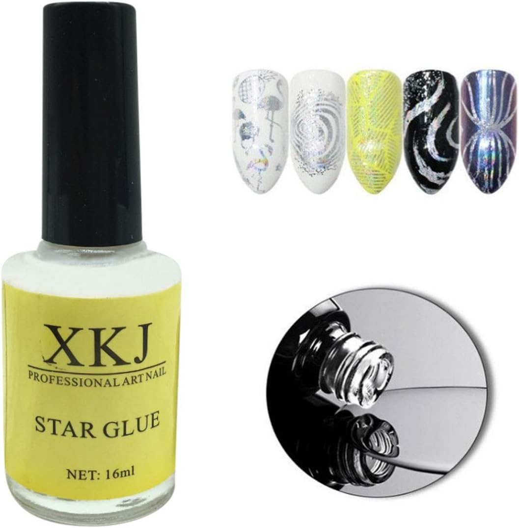 15ml Galaxy Star Nail Art Glue for Foil Sticker Nail Transfer Tips Decorations Adhesive