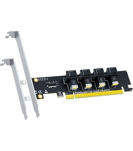 Amazon.com: PCIe 3.0 x8 to 4-Port U.2 NVMe SFF-8643 Switch Adapter