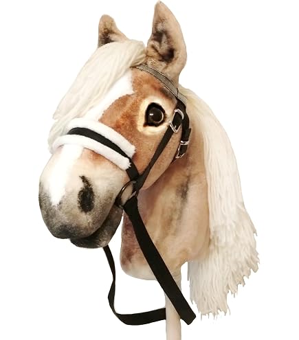 Caballo De Palo LeMieux Montana Appaloosa | Pelo Suave De Dos Tonos Y Palo Desmontable | Ideal Para Niños A Partir De 3 Años