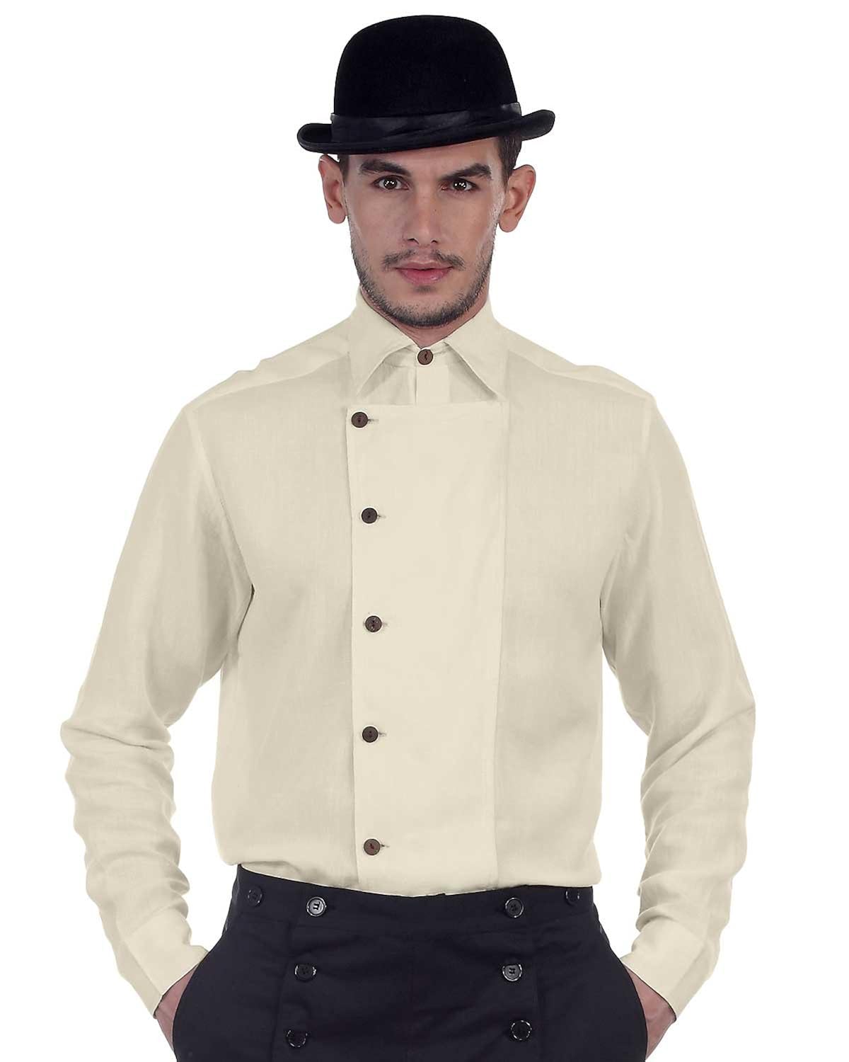 Steampunk Victorian Cosplay Linen Shirt