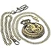 Retro Bronze Pocket Watch Men Fullmetal Alchemist Edward Elric Design Quartz Pocket Watch with 1 PC Necklace Chain 1 PC Clip Key Rib Chain Japan Quartz Analog Fob Watches Gifts Clock