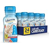 Glucerna Original Diabetes Care Shake, Creamy Strawberry, Diabetic Meal Replacement to Support Blood Sugar Management, 10g Protein, 180 Calories, Ready to Drink, 8-fl-oz Bottle, 24 Pack