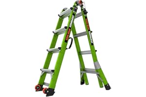 Little Giant Ladder Systems Conquest 2.0, M17, 17ft, Multi-Position Ladder, Fiberglass, Type 1A, 300 lbs Weight Rating, (1711