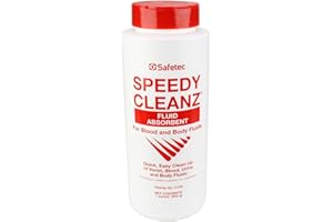 Safetec Speedy Cleanz Fluid Absorbant 16oz. Shaker Top Bottle (for Urine, Vomit and Body Fluid Spills)
