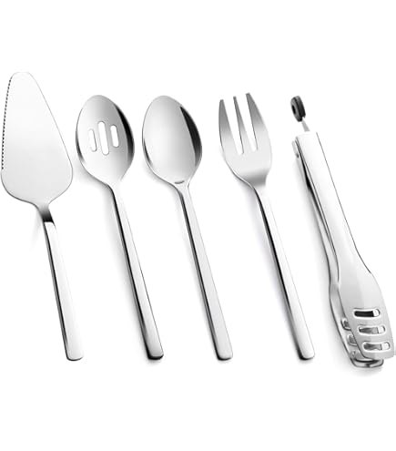 Juego De Cubiertos Knork Original 5 Piezas | Acero Inoxidable 18/0 | Ergonómico Y Apto Lavavajillas