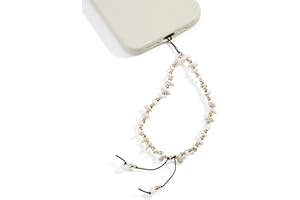 BettDecor Aesthetic Phone Charm - Natural Quartz & Miyuki Seed Beads Phone Chain Strap - Durable, Versatile, & Stylish Phone Wrist Strap for Personal Items