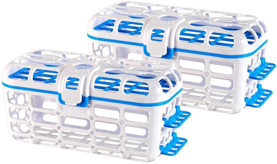 Munchkin Two Deluxe Dishwasher Baskets - Blue