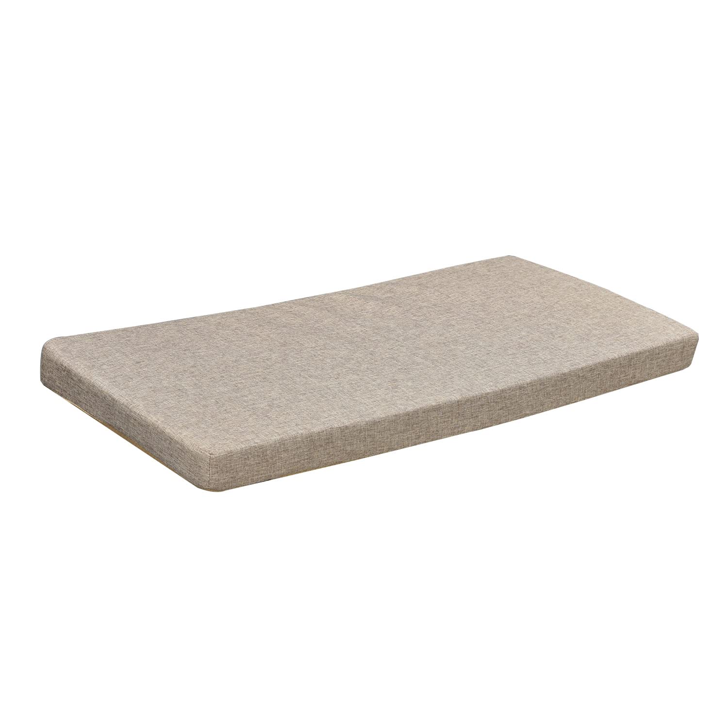 View 1 of ***SAAME ITEM*****Bay Window Seat Cushions Indoor Furniture Non Slip Washable Custon Size Bench Cushion with Zipper 60x14 Inch, Khaki