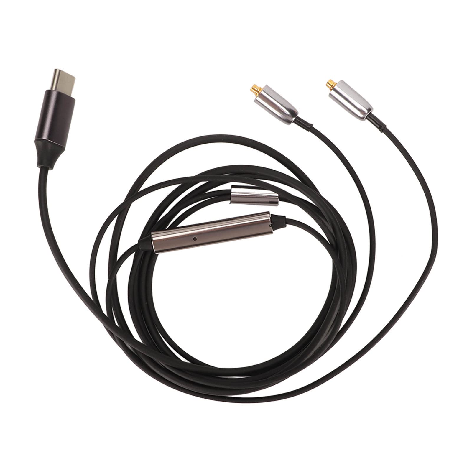 Type C to MMCX Headphone Cable, USB C to MMCX Headset Sound Cord Replacement Oxygen Free Copper Earphone Audio Cable, for SE215 SE315 SE425 SE535 SE846, and Others, 1.2m/3.9ft