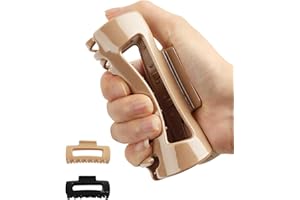 2-Pack Soft Cloud Claw Clips, Flexible & Strong-Hold Non-Slip Hair Clips for Women, Lightweight for Daily Use