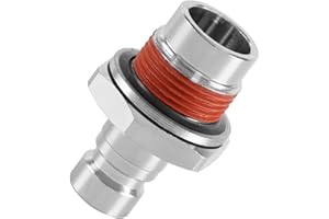 KPALAG Engine Coolant Drain Check Valve with Gasket, Radiator Rad Springlock Drain Valve Coupler, Coolant Drain Quick Couplin