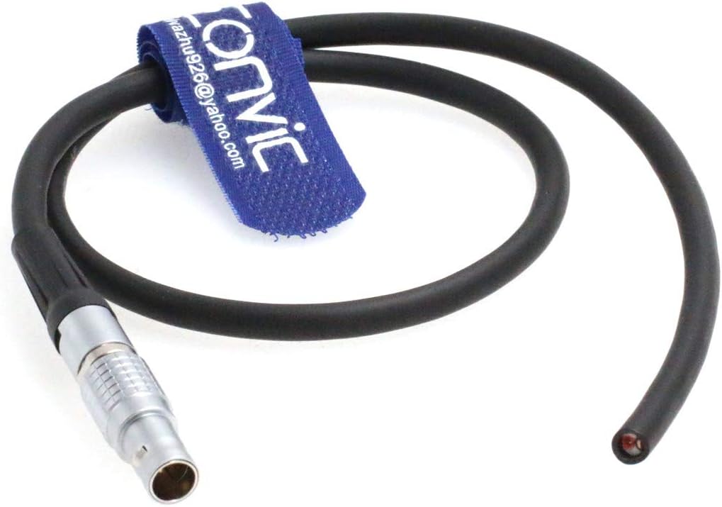 EONVIC 0B 2 Pin Male to Flying Leads Power Cable For Teradek/ARRI Alexa/RED Camera Monitor 18 Inch
