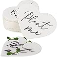 50 Plantable Wildflower Paper, Ecological Heart Shaped Babyshower Favors for Guests - Bridal Funeral Memorial Plantable Gifts NO Cards