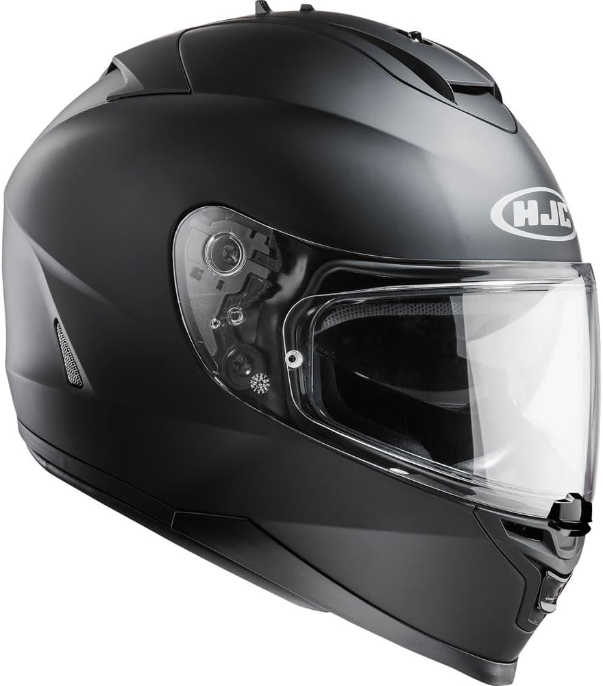 HJC - IS17 - Plain Motorcycle Helmet - Matt Black - SMALL