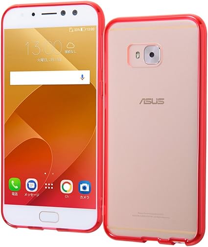 Amazon Co Jp レイ アウト Asus Zenfone 4 Selfie Pro Zd552kl ケース ハイブリッド ケース レッド Rt Raz4spcc2 R 家電 カメラ