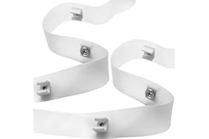 2 Pack RV Clear Glide Tape, 1/2 inch Glides, 72 inches Curtain Glide Tape A115