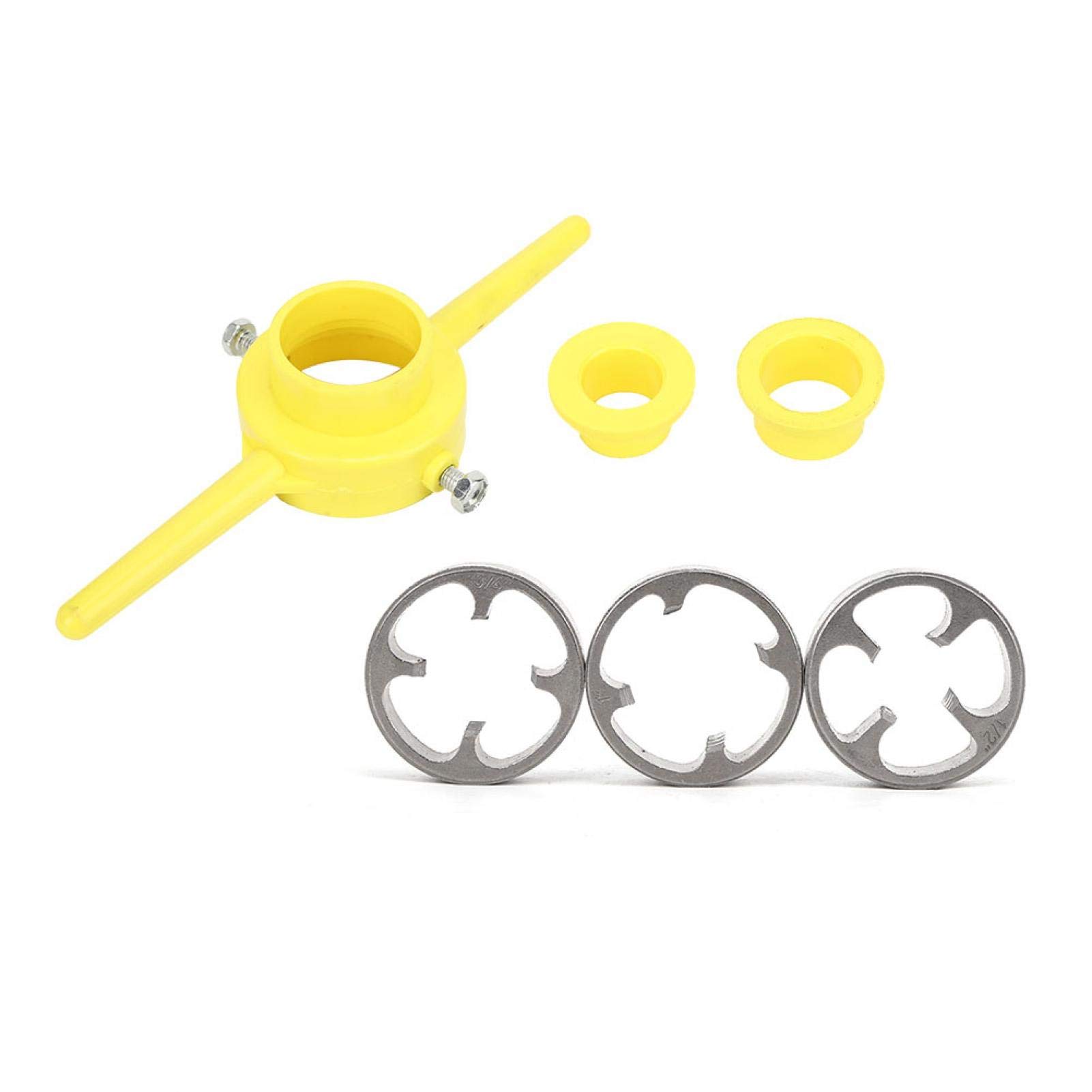 PVC Thread Tool Maker, PVC Thread Tool Maker Pipe NPT Round Die Set Pipe Threader Plumbing Manual Hand Tool